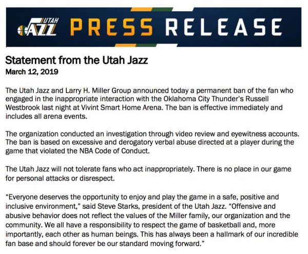 Jazz statement